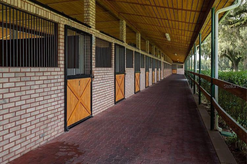 Barn aisle - Five Phases Farm