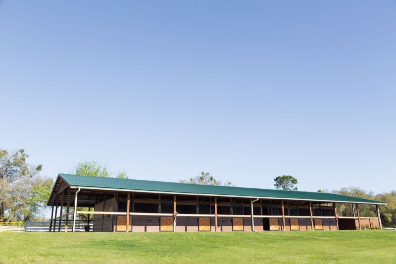 Boarding and training barn on top of the hill - Five Phases Farm